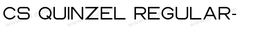 CS Quinzel Regular字体转换